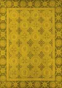 Oriental Yellow Industrial Rug, urb1141yw