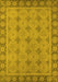 Oriental Yellow Industrial Rug, urb1141yw