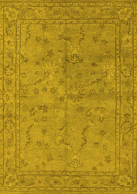 Oriental Yellow Industrial Rug, urb1142yw