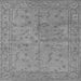 Square Oriental Gray Industrial Rug, urb1142gry