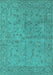 Oriental Turquoise Industrial Rug, urb1142turq