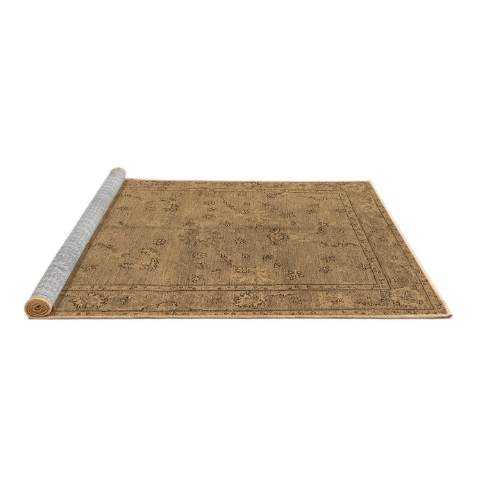 Sideview of Machine Washable Oriental Brown Industrial Rug, wshurb1142brn
