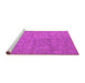 Sideview of Machine Washable Oriental Pink Industrial Rug, wshurb1142pnk