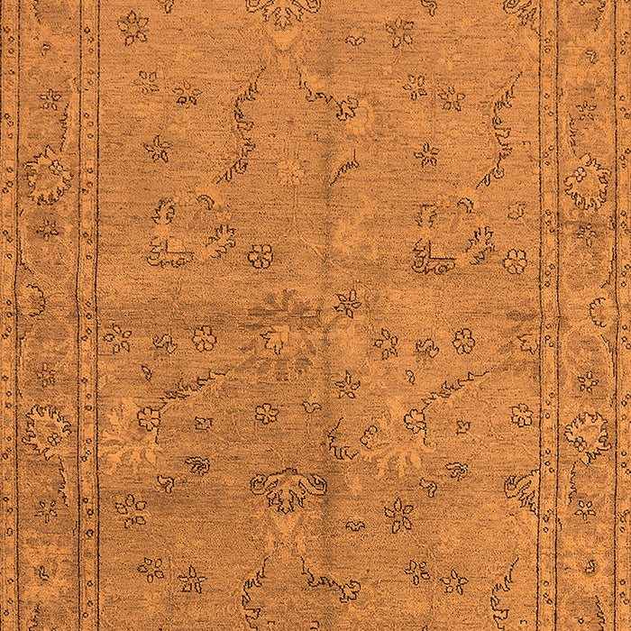 Machine Washable Oriental Orange Industrial Area Rugs, wshurb1142org