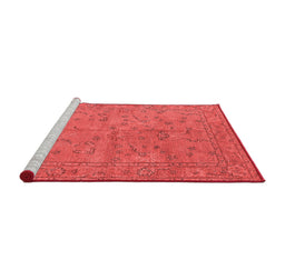 Industrial Red Washable Rugs