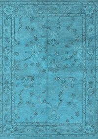 Oriental Light Blue Industrial Rug, urb1142lblu