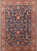 Mid-Century Modern Camel Brown Oriental Rug, urb1143