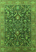 Oriental Green Industrial Rug, urb1143grn