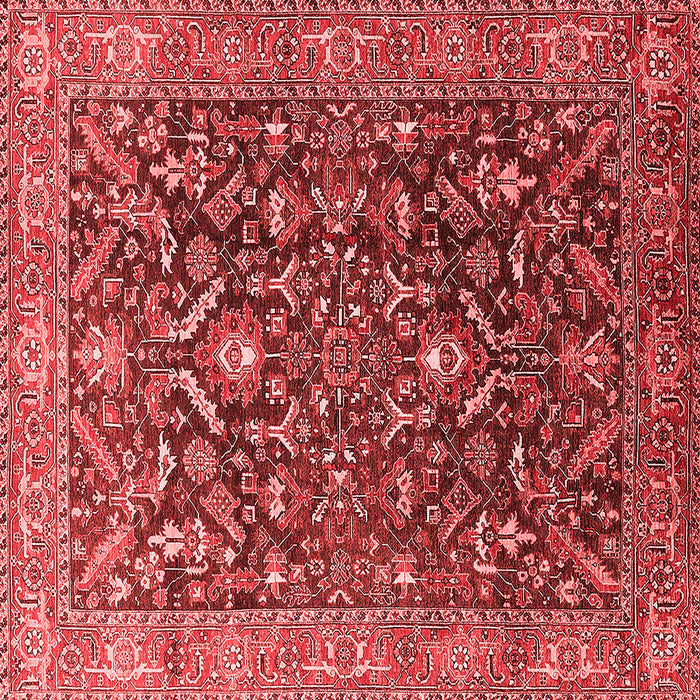 Machine Washable Oriental Red Industrial Rug, wshurb1143red