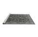 Sideview of Machine Washable Oriental Gray Industrial Rug, wshurb1143gry