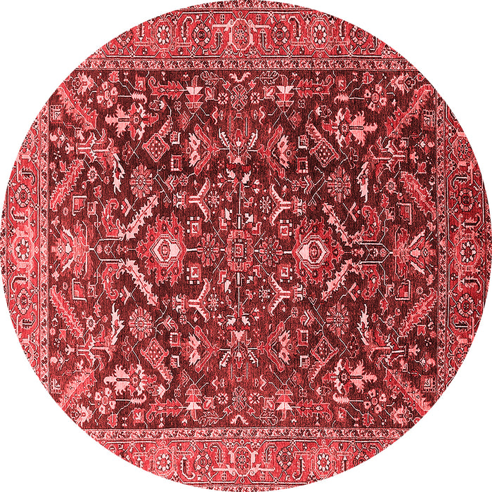 Machine Washable Oriental Red Industrial Rug, wshurb1143red