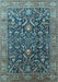 Oriental Light Blue Industrial Rug, urb1143lblu