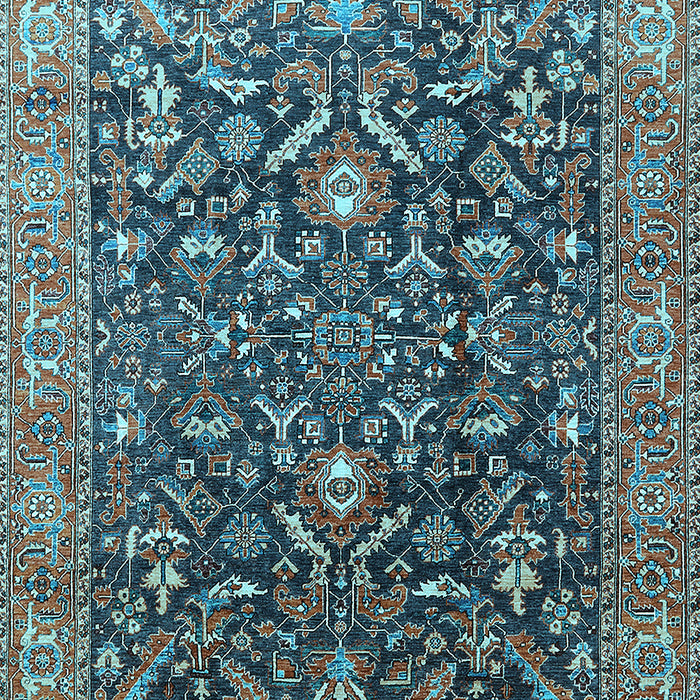 Oriental Light Blue Industrial Rug, urb1143lblu