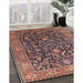 Machine Washable Industrial Modern Camel Brown Rug in a Family Room, wshurb1143