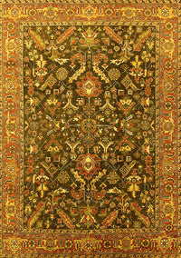 Oriental Yellow Industrial Rug, urb1143yw