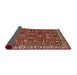 Sideview of Mid-Century Modern Red Oriental Rug, urb1144