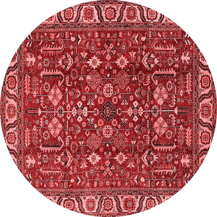 Machine Washable Oriental Red Industrial Rug, wshurb1144red
