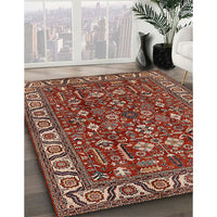 Mid-Century Modern Red Oriental Rug, urb1144