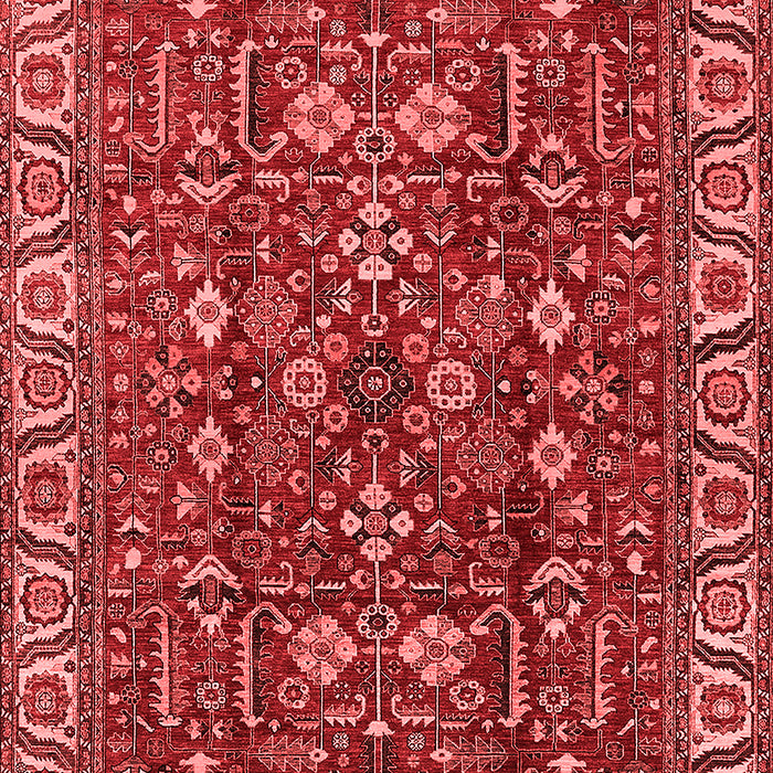 Machine Washable Oriental Red Industrial Rug, wshurb1144red