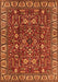 Machine Washable Oriental Orange Industrial Area Rugs, wshurb1144org