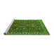 Sideview of Machine Washable Oriental Green Industrial Area Rugs, wshurb1144grn