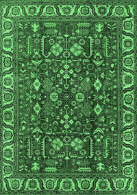 Oriental Emerald Green Industrial Rug, urb1144emgrn