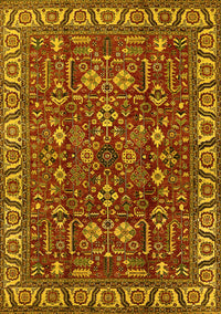 Oriental Yellow Industrial Rug, urb1144yw