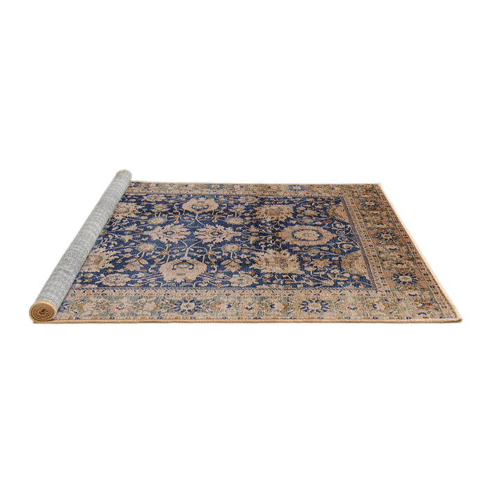 Sideview of Machine Washable Industrial Modern Carbon Gray Rug, wshurb1145