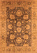 Machine Washable Oriental Orange Industrial Area Rugs, wshurb1145org