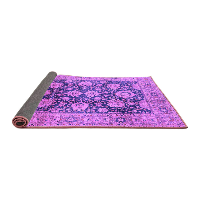 Sideview of Oriental Purple Industrial Rug, urb1145pur