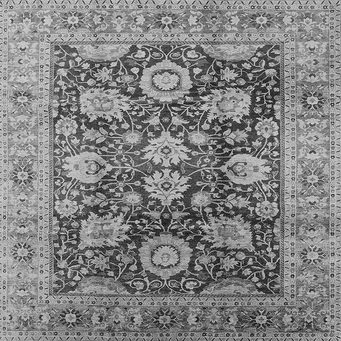 Square Oriental Gray Industrial Rug, urb1145gry