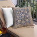 Front View of Mid-Century Modern Urban Square Carbon Gray Throw Pillow, 18 inch by 18 inch, pwurb1145