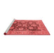 Industrial Red Washable Rugs