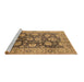 Sideview of Machine Washable Oriental Brown Industrial Rug, wshurb1145brn