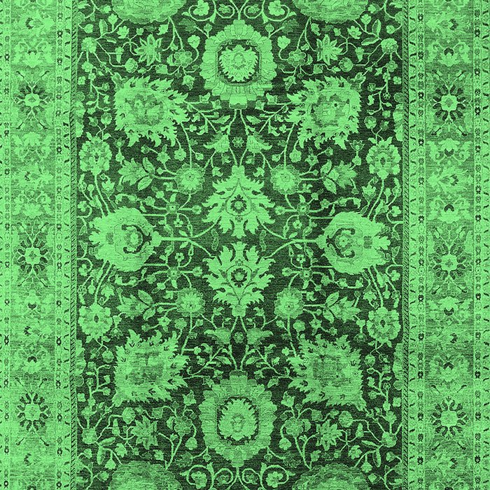 Oriental Emerald Green Industrial Rug, urb1145emgrn
