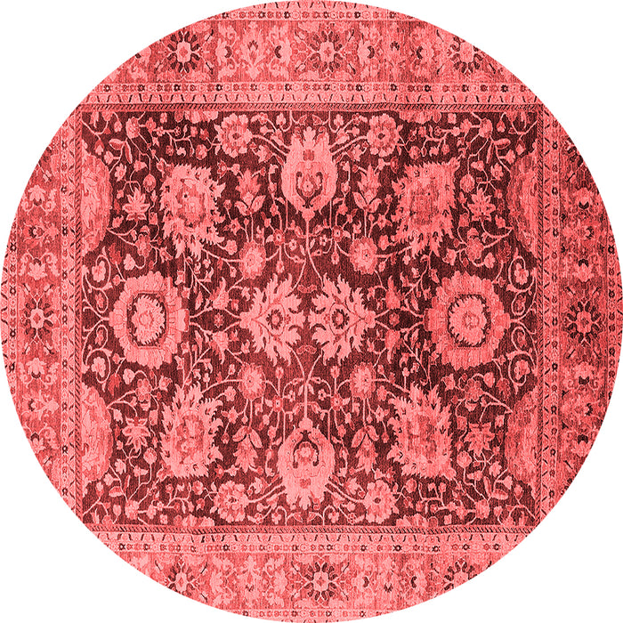 Machine Washable Oriental Red Industrial Rug, wshurb1145red