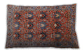 Mid-Century Modern Urban Fire Brick Red Lumbar Throw Pillow, 13 inch by 19 inch, lburb1146