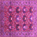 Square Oriental Pink Industrial Rug, urb1146pnk