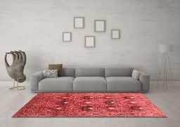 Industrial Red Washable Rugs