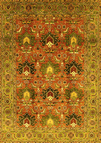 Oriental Yellow Industrial Rug, urb1146yw