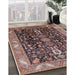 Machine Washable Industrial Modern Khaki Rose Pink Rug in a Family Room, wshurb1147