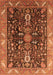 Machine Washable Oriental Orange Industrial Area Rugs, wshurb1147org