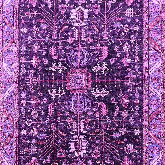 Machine Washable Oriental Purple Industrial Area Rugs, wshurb1147pur