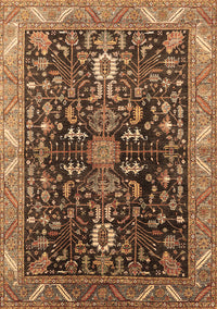 Oriental Brown Industrial Rug, urb1147brn