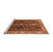 Sideview of Machine Washable Oriental Orange Industrial Area Rugs, wshurb1147org