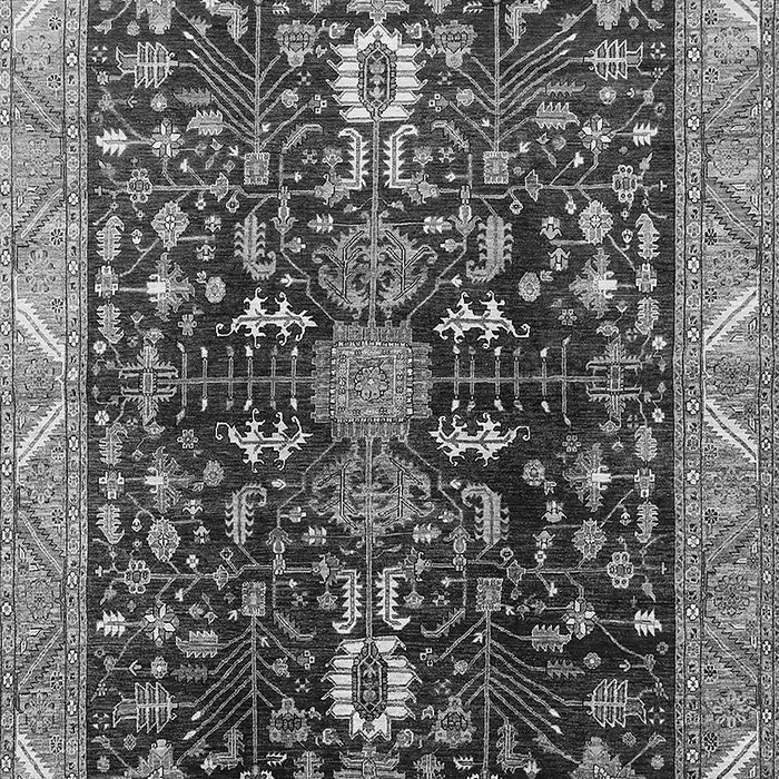 Machine Washable Oriental Gray Industrial Rug, wshurb1147gry