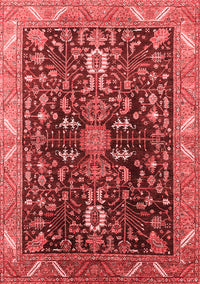 Oriental Red Industrial Rug, urb1147red