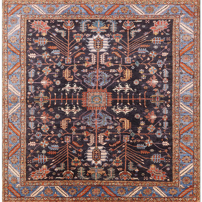 Square Machine Washable Industrial Modern Khaki Rose Pink Rug, wshurb1147