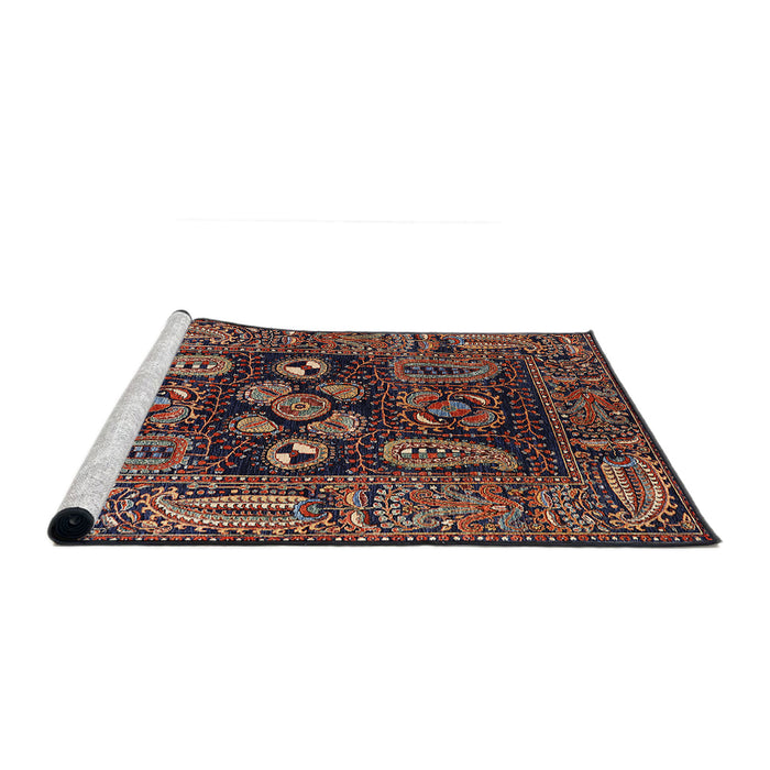 Sideview of Machine Washable Industrial Modern Rose Dust Purple Rug, wshurb1148