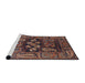Sideview of Machine Washable Industrial Modern Rose Dust Purple Rug, wshurb1148